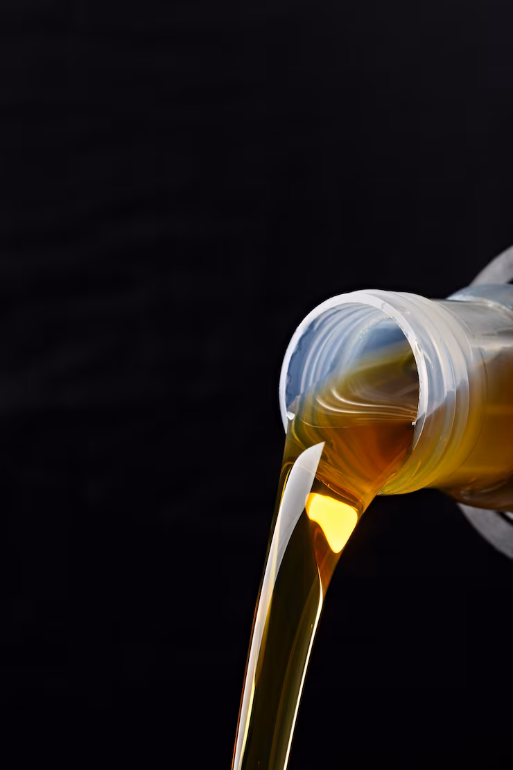 Engine oil lubricant pouring