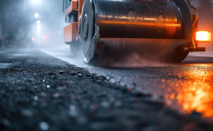 Bitumen asphalt road construction